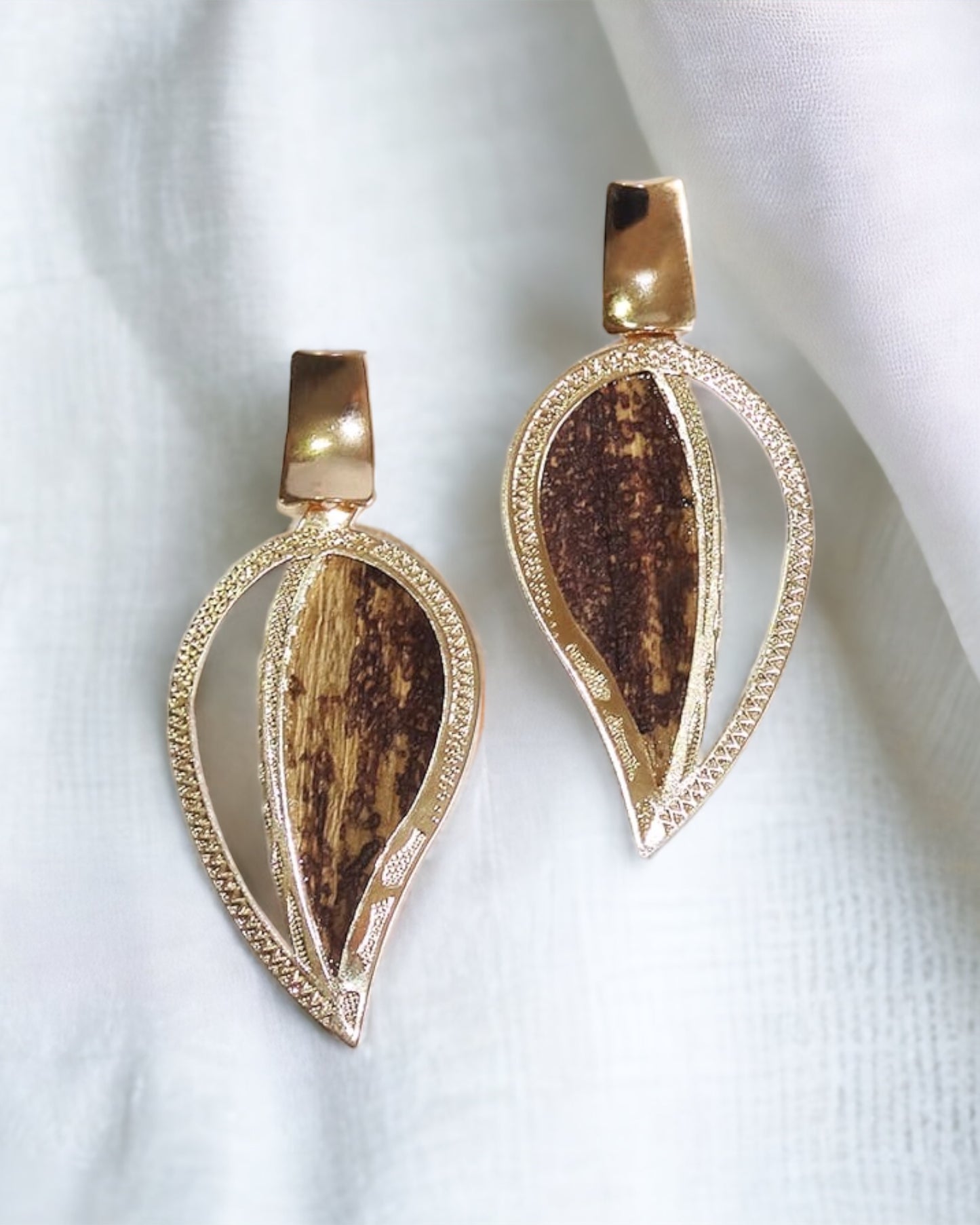 Golden Foliage Earrings